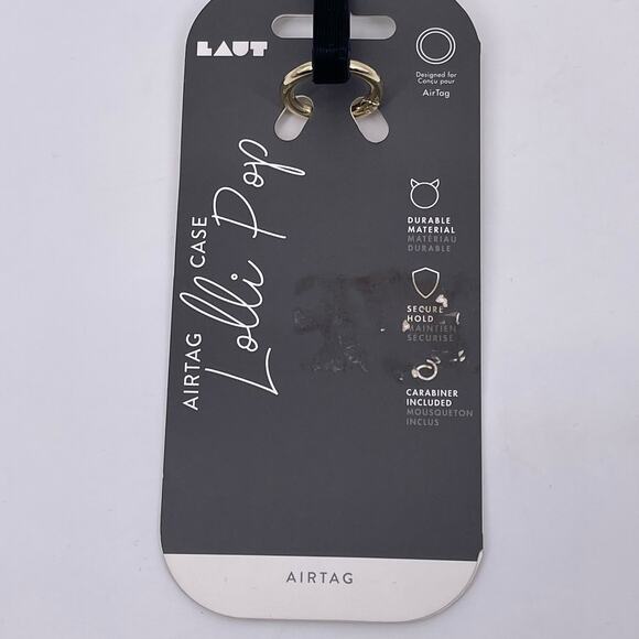 LAUT Black Cat AirTag Case Lolli-Pop Salem Durable Secure with Carabiner NWT - Picture 5 of 9